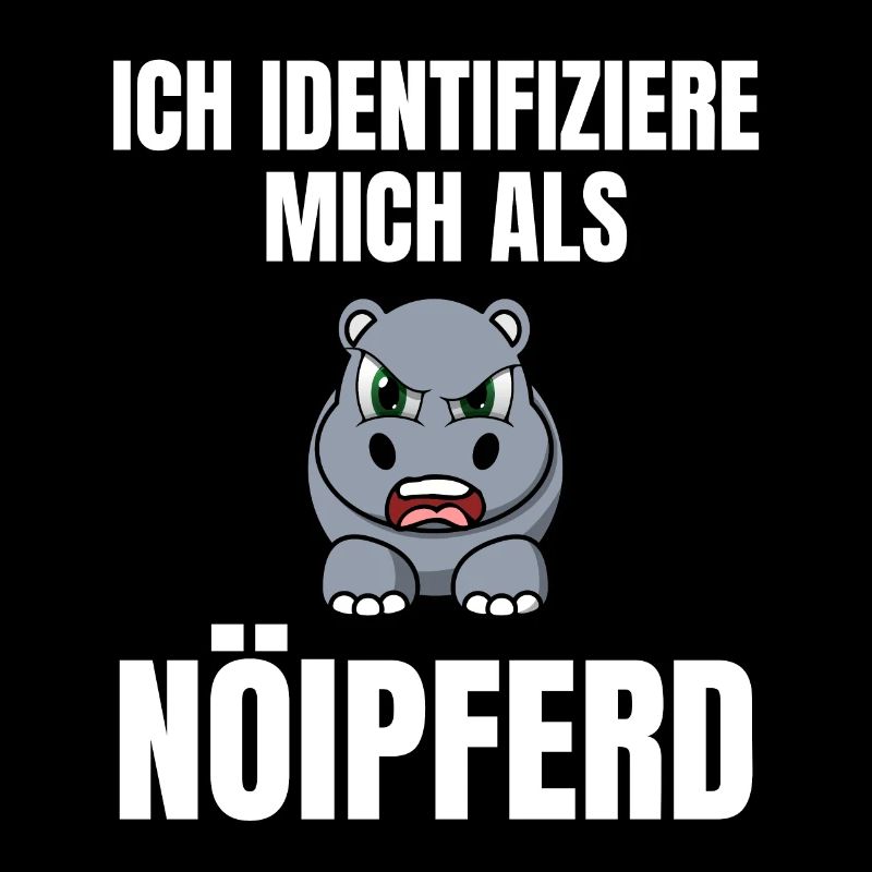 Gelangweiltes Nilpferd / Nölpferd / Keinen Bock
