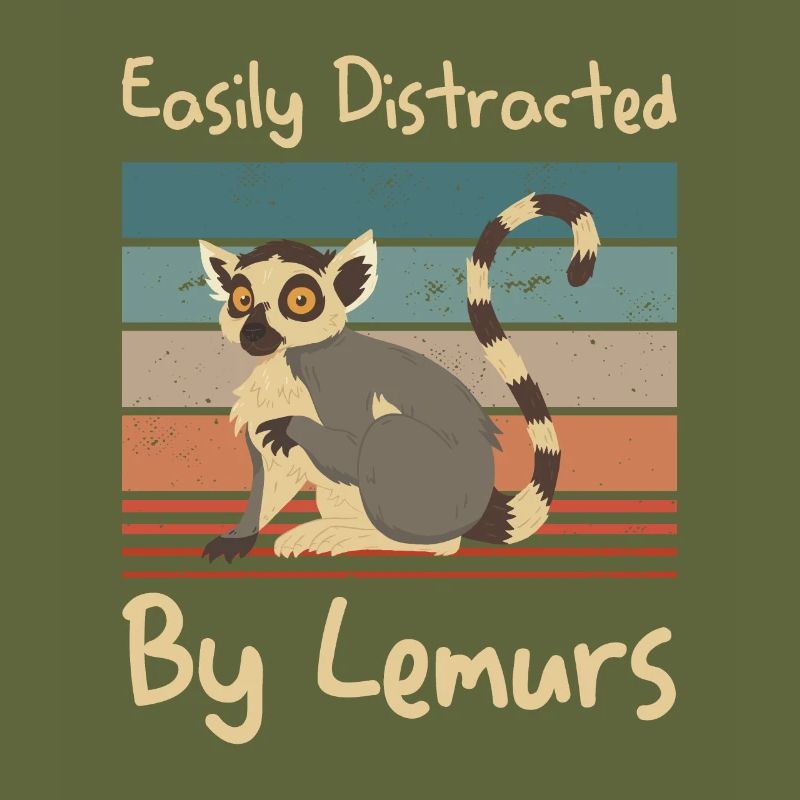 Easily Distracted By Lemurs Lemur Lover