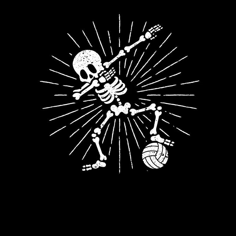 Funny Dab Dabbing Skeleton Water Polo Player