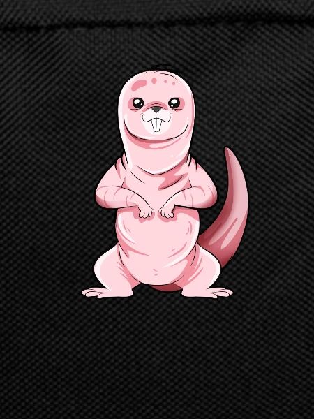 Cartoon naked mole rat