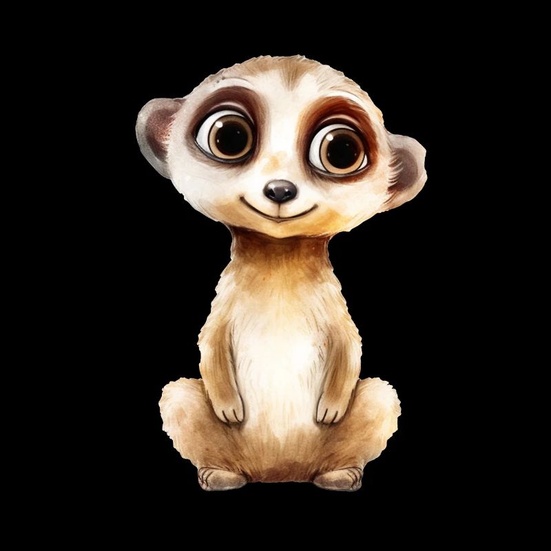 Suricate Dessin Aquarelle