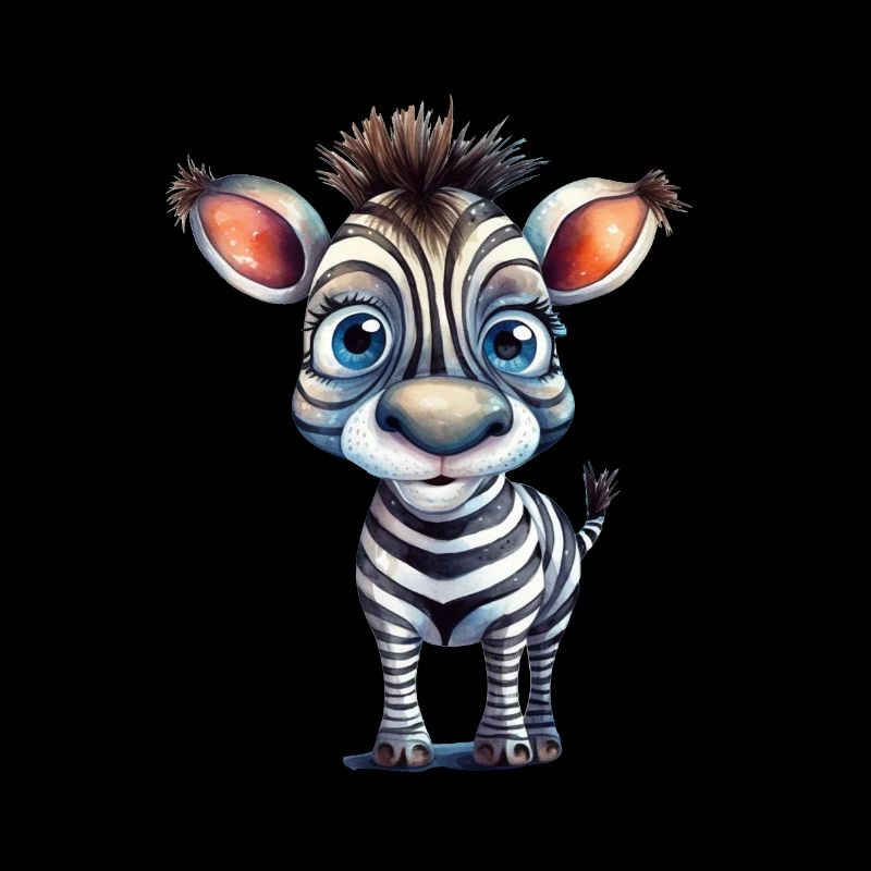 Zoo d’aquarelle Zebra