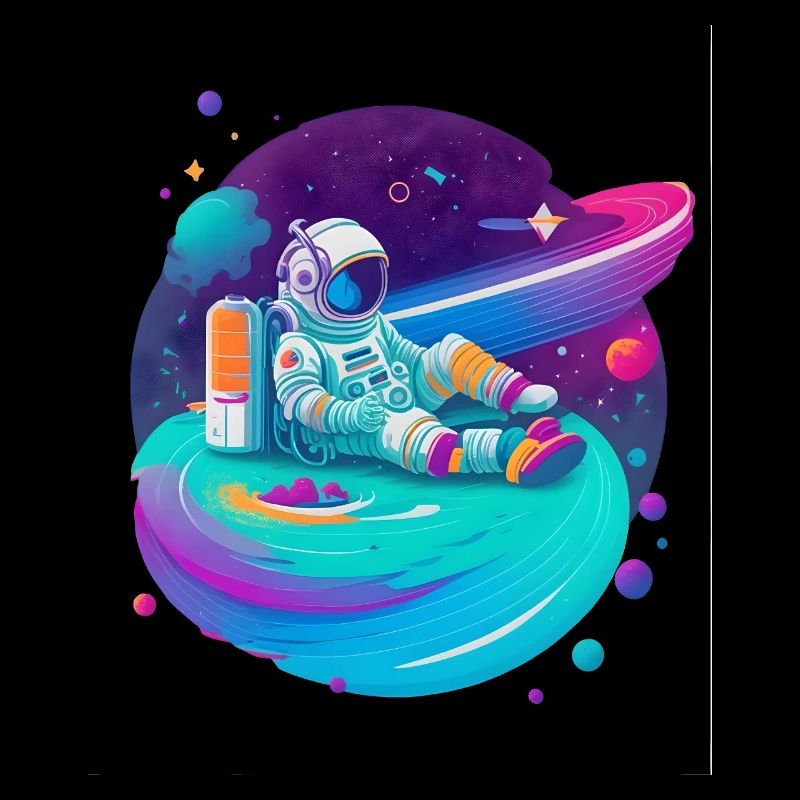 Un astronaute se détend dans l’espace