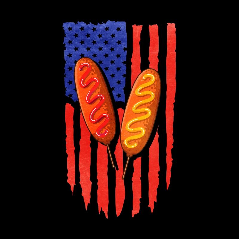 Corn Dog American Flagge