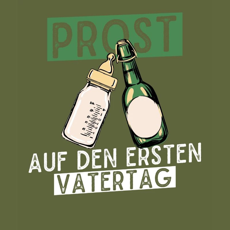 Prost Auf Den Ersten Vatertag mit Bier und