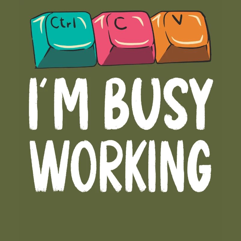 Drôle de copier-coller Ctrl-C Ctrl-V occupé à travailler