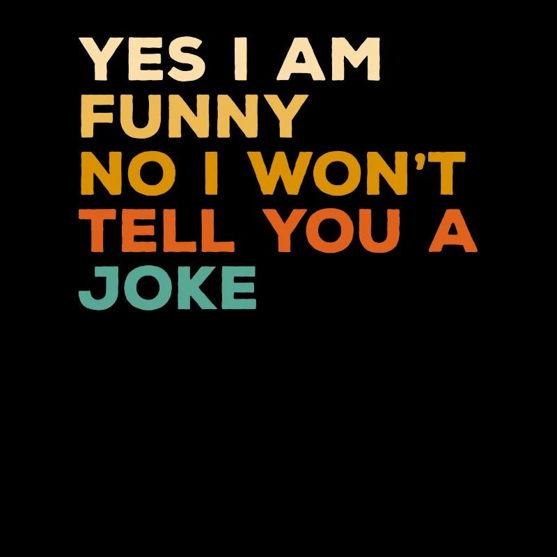 Ja, ich bin lustig, nein, ich werde dir keinen Witz erzählen Stand-up