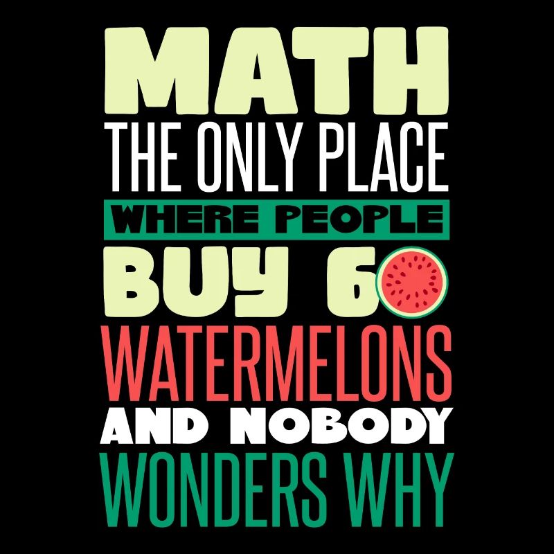 Math Watermelon Funny