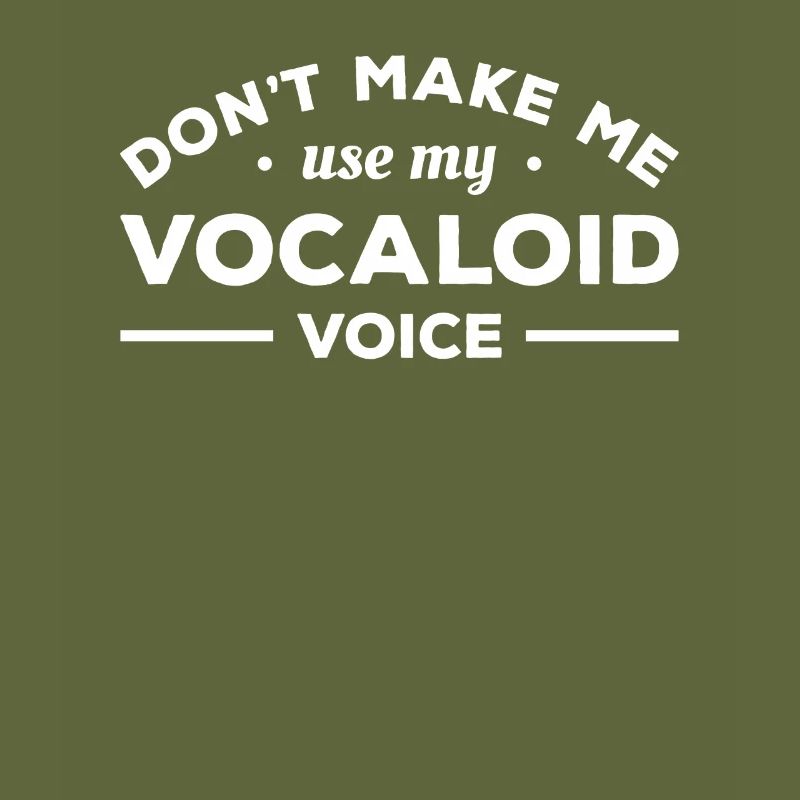 Ne me faites pas utiliser ma voix vocaloïde chanteuse