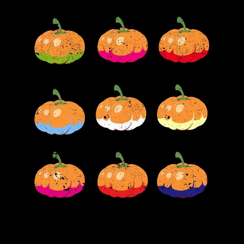 Pumpkin Retro Fall Lover Funny Autumn Artwork