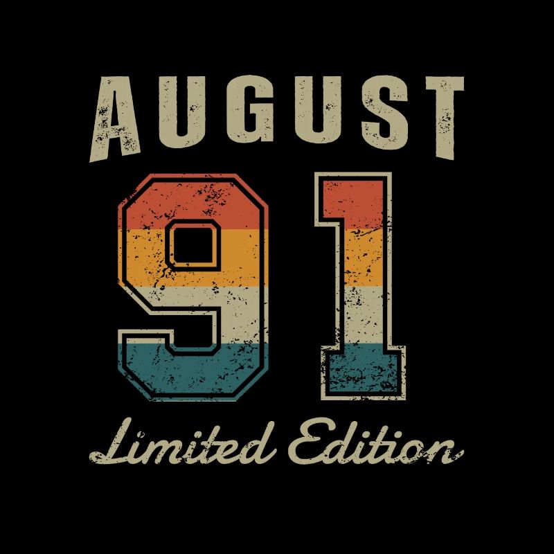 Geburtstag: August 1991 - Limited Edition Retro
