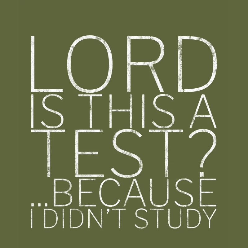 Lord Is This A Test, Because I Didn't Study 3