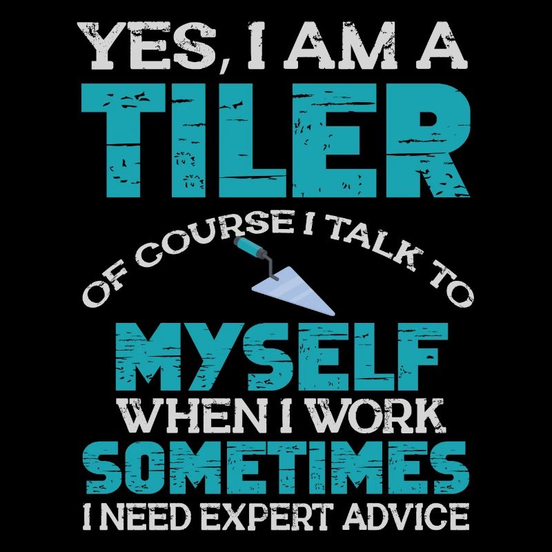 Lustiger Fliesenleger Spruch Handwerker