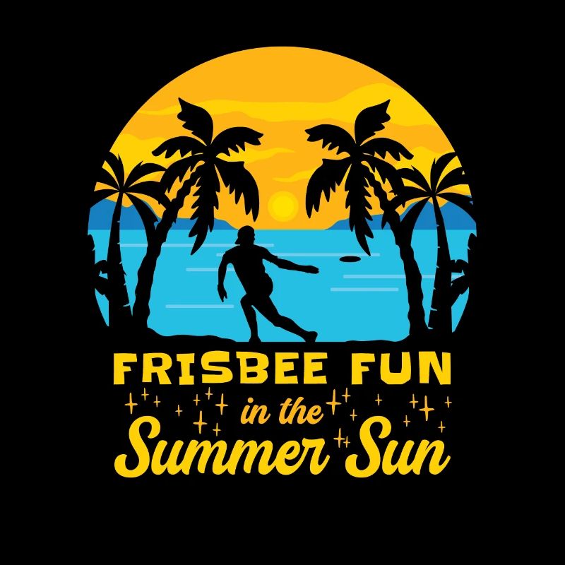 Frisbee Tropical Summer Vacation Flying Disc Sport