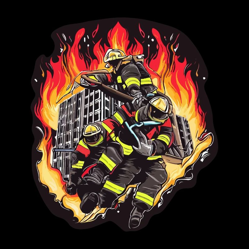 FIREFIGHTERS RESCUING