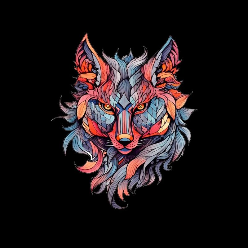 Fox Neo Traditional Tattoo Drawing