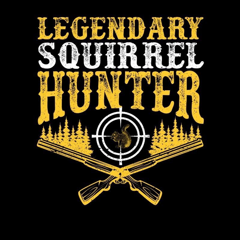 Legendary Squirrel Hunter Funny Hunt Vintage