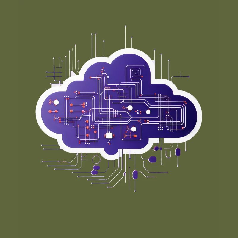 Cloud-Computing-Computerelektronik-Schaltung
