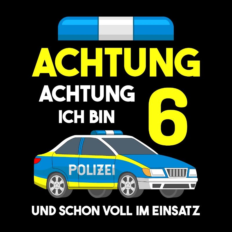 Polizist Einsatzleiter 6. Geburtstag Polizei