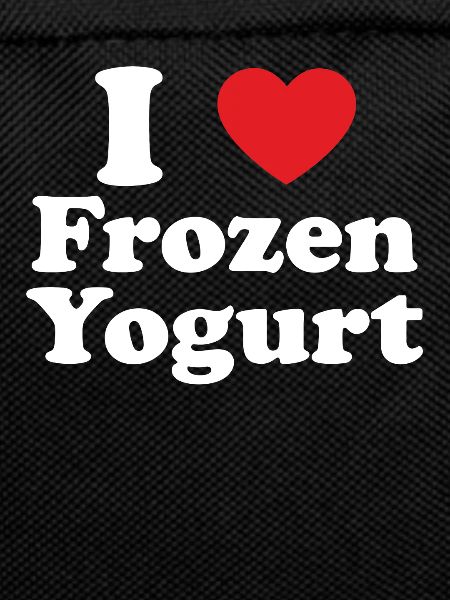 I love frozen yogurt heart