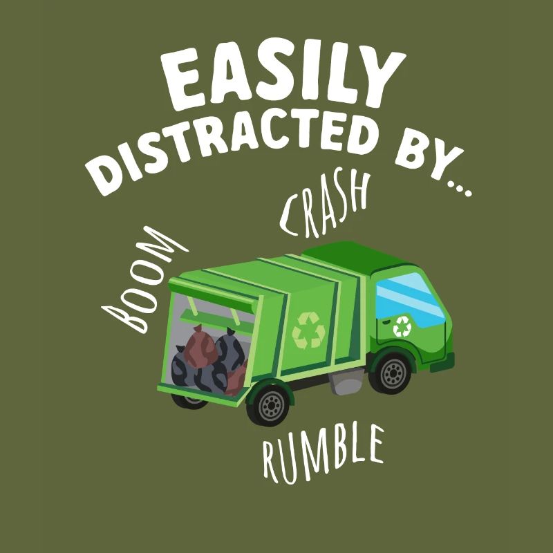 Garbage trucks, garbage day, garbage collection