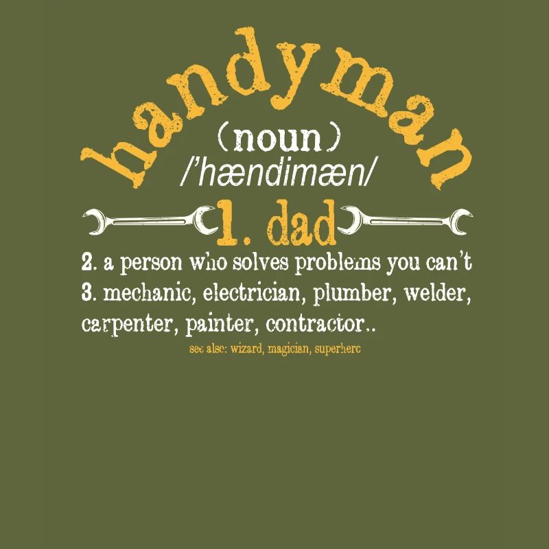 Handyman Definition Description Funny Dad
