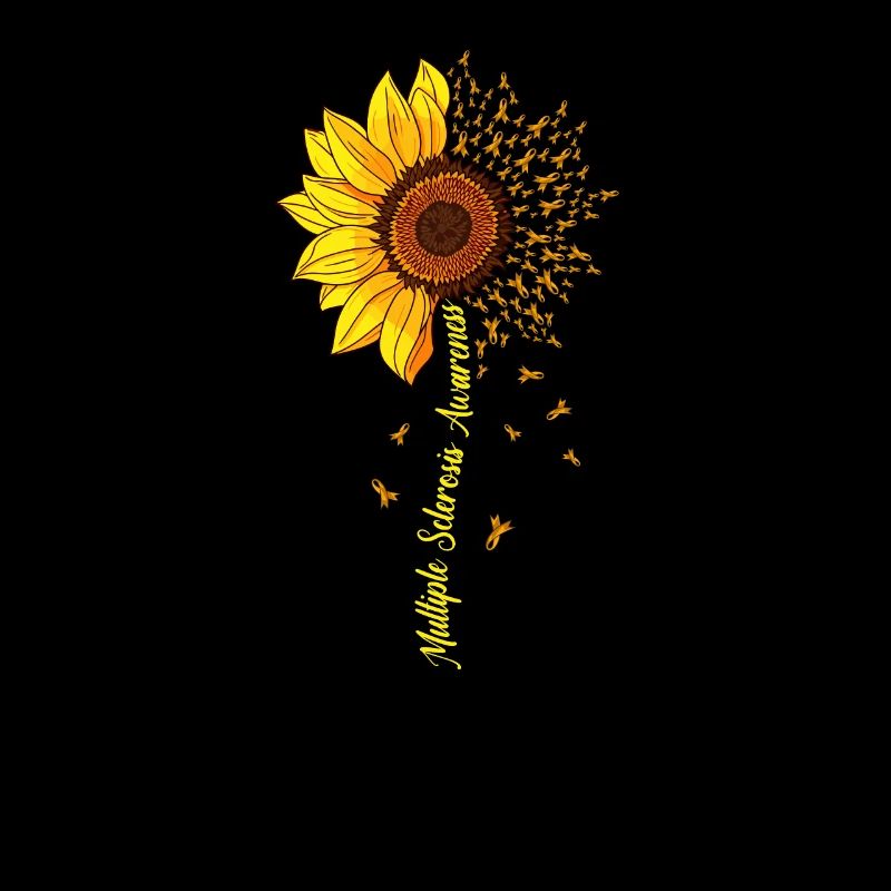 Multiple Sclerosis Awareness Sunflower MS Lover