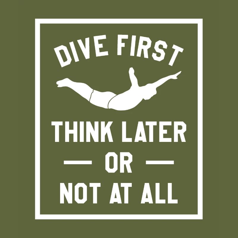 Erst tauchen, später denken oder gar nicht Klippenspringen