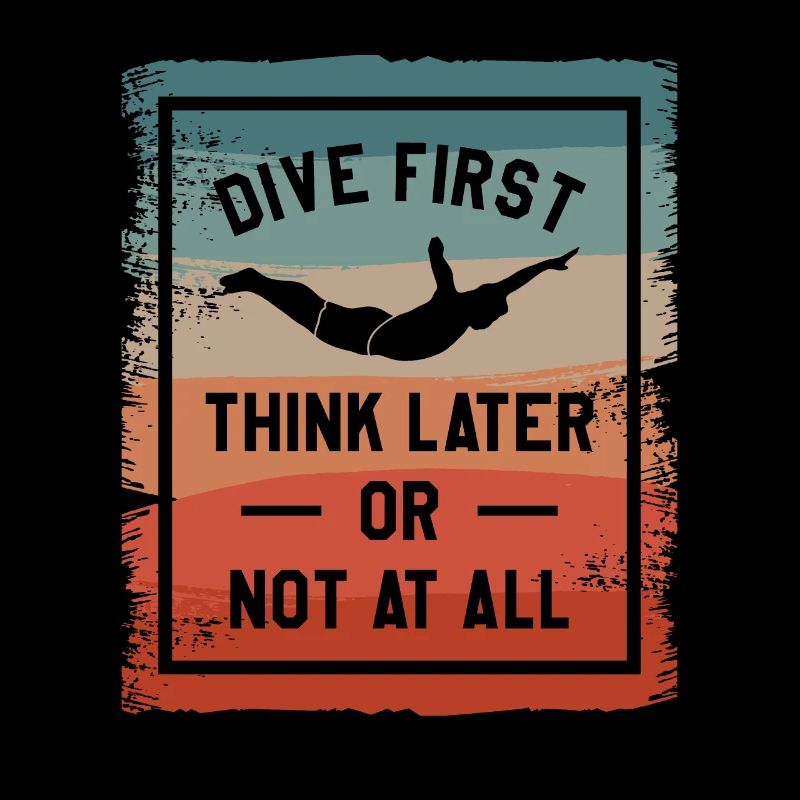 Erst tauchen, später denken oder gar nicht Klippenspringen