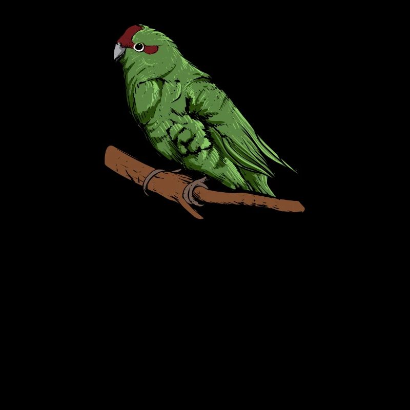 Perruche de chèvre I Motif de perruche pour porte-oiseau