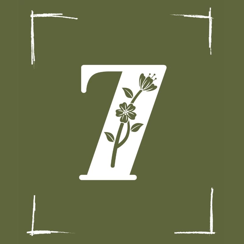 number 7 initial