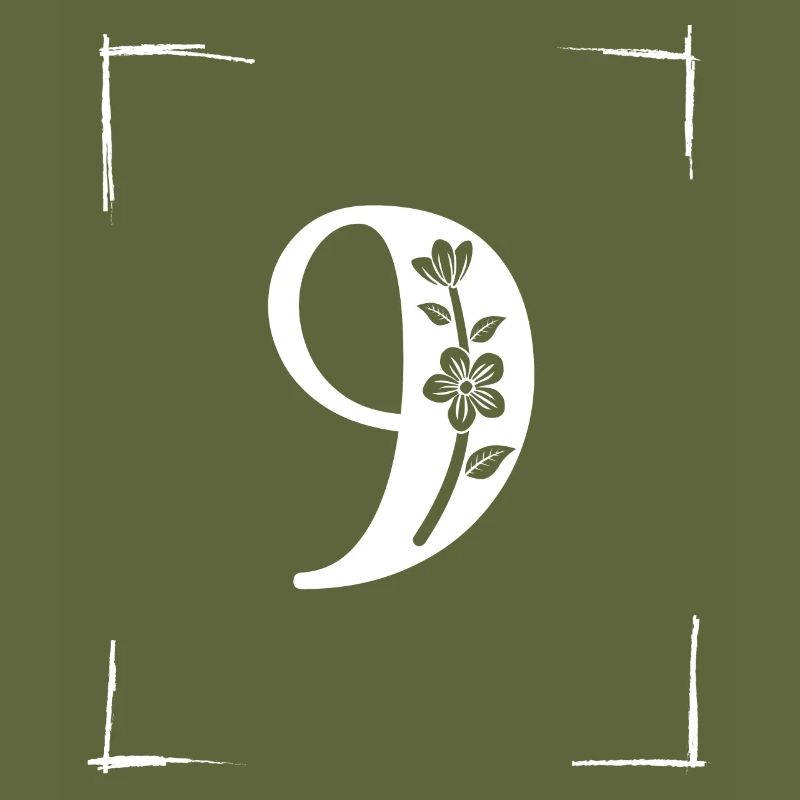 number 9 initial