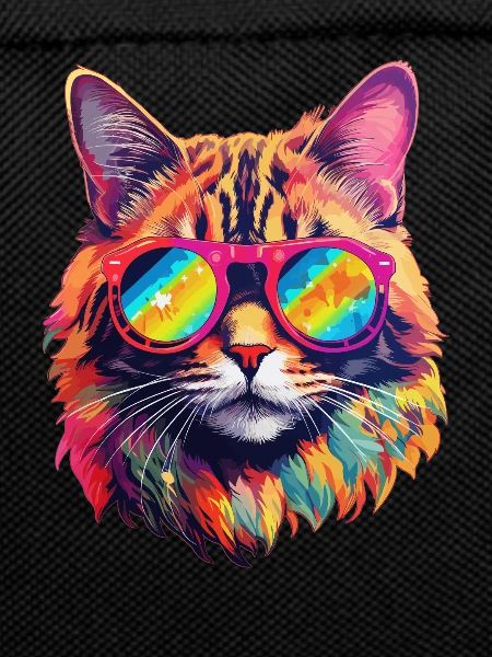 Cat Hippie 60s 70s