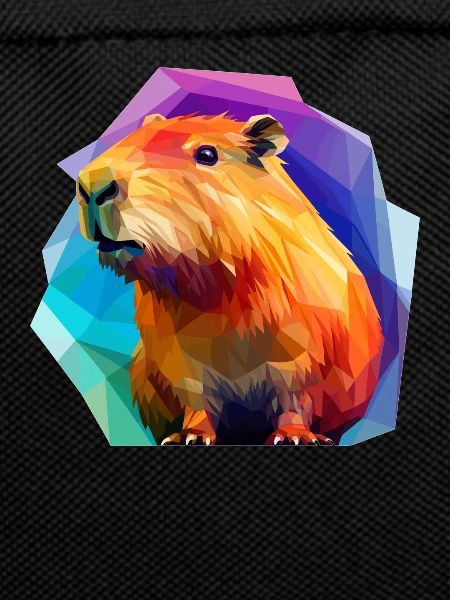 Capybara Low Polygon Design