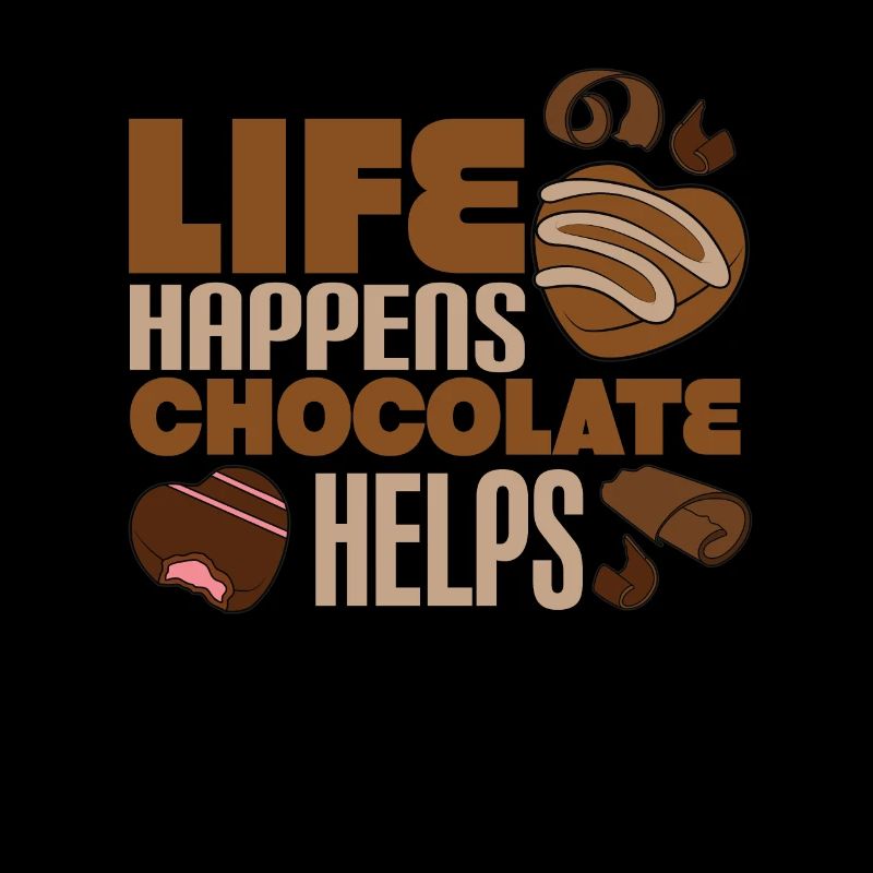 Das Leben passiert Schokolade Hilft