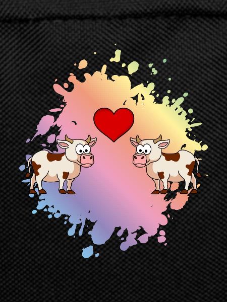 Cow Comic Couple Love