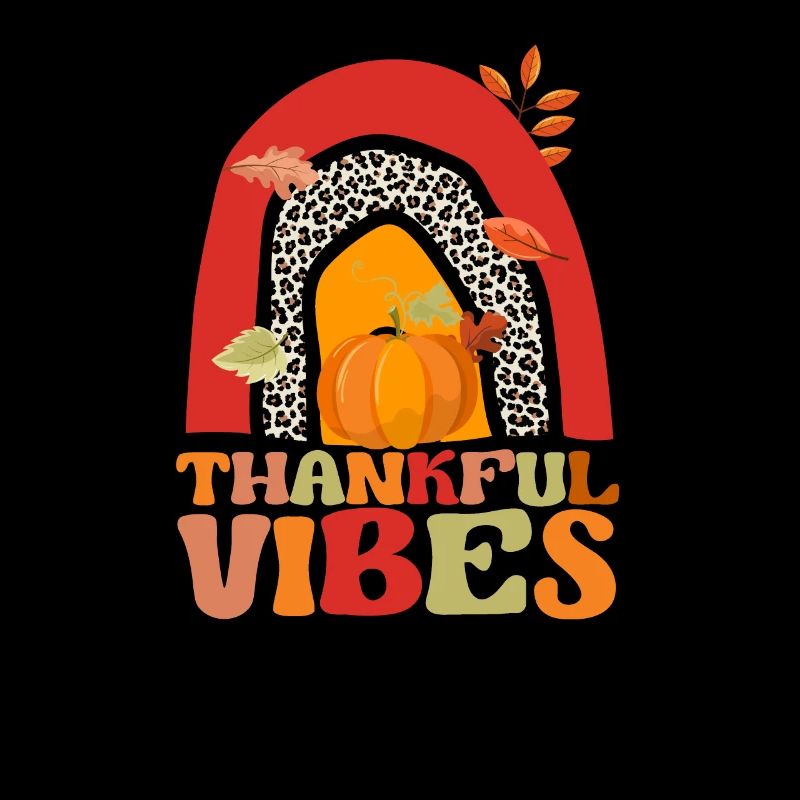 Thankful Vibes Funny Thanksgiving Dinner
