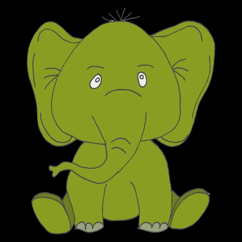 Éléphant vert