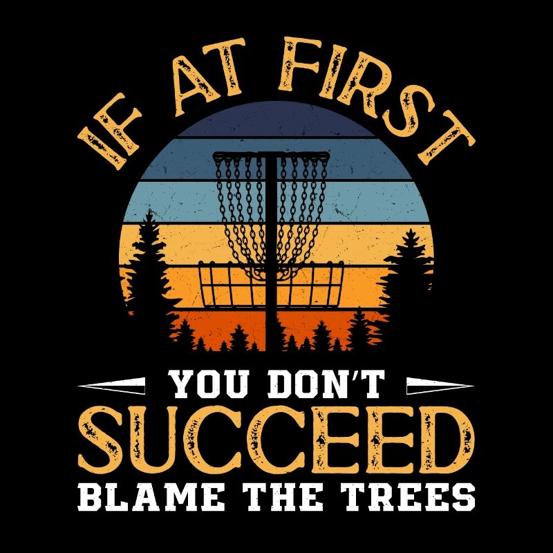 Disc Golfer hit Trees and Curse