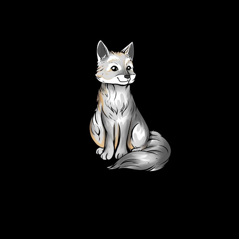 Drawing of a steppe fox