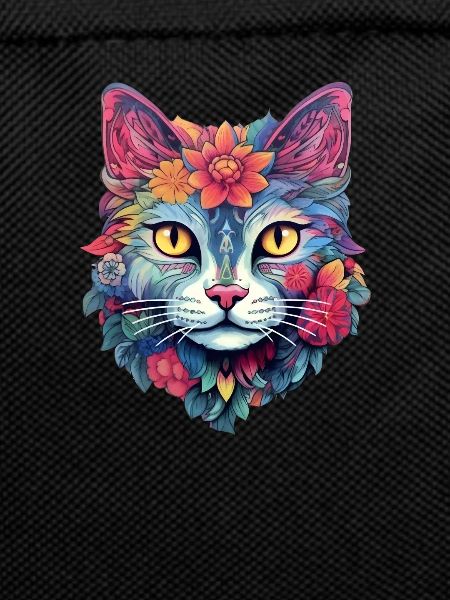 Cat Aesthetic Flower Design