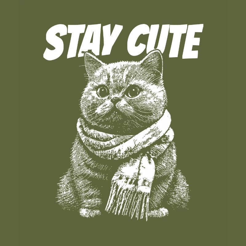 Chat Restez mignon