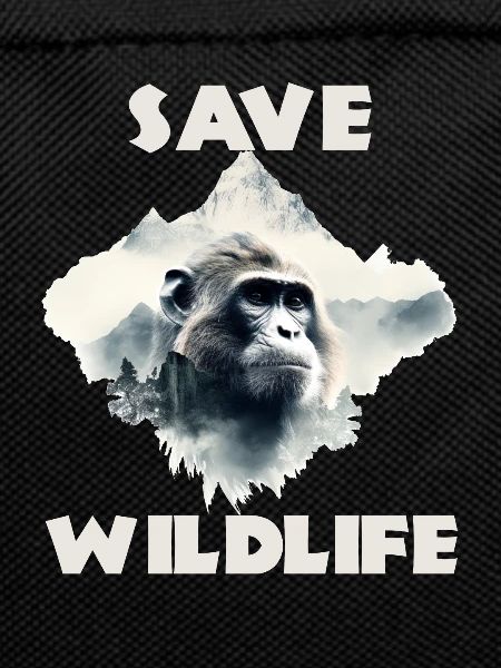 Save wildlife chimpanzee