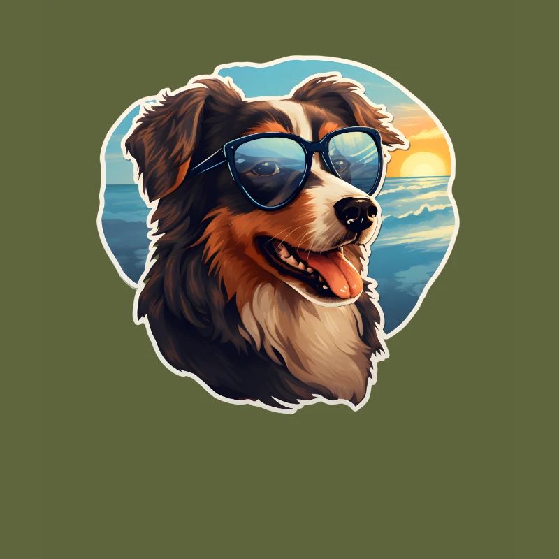 Dog with sunglasses