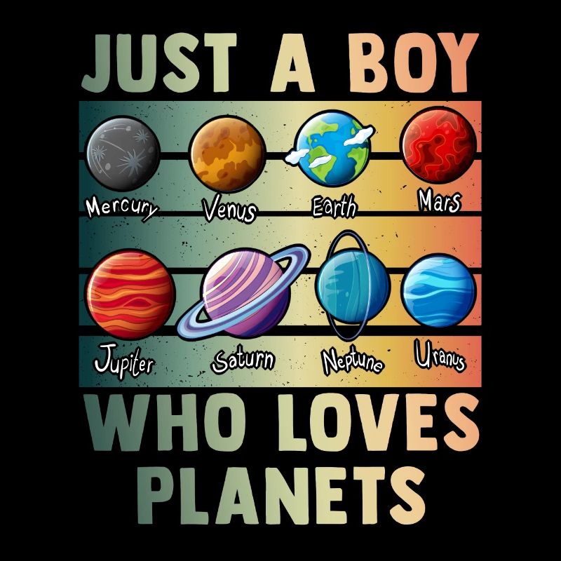 Juste un garçon qui aime les planètes du système solaire