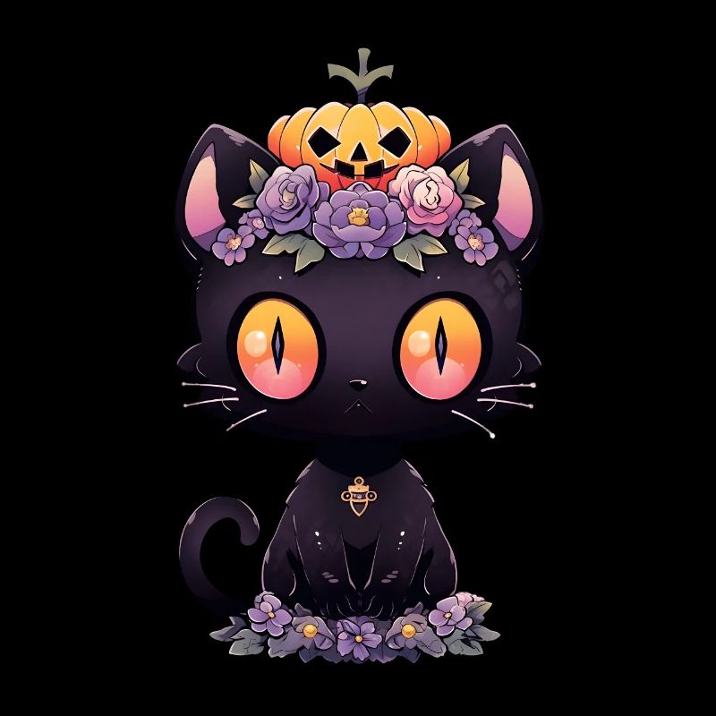 Black Cat Anime Halloween