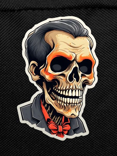 Skeleton Halloween Man Head