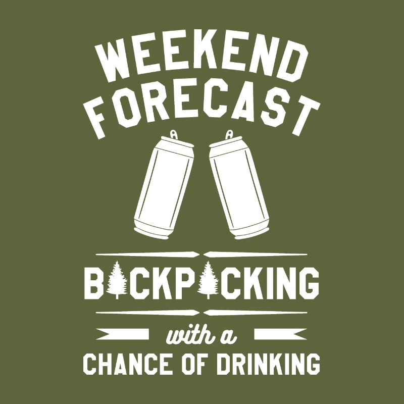 Wochenend-Vorhersage Backpacking mit der Chance auf