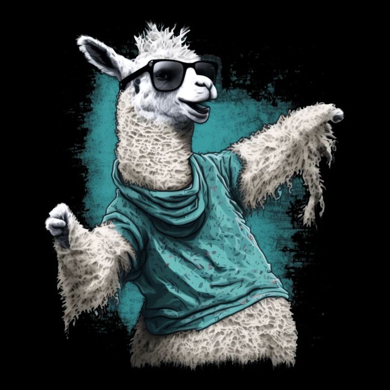 Dancing Llama Llamas Alpaca Animal Gift Idea
