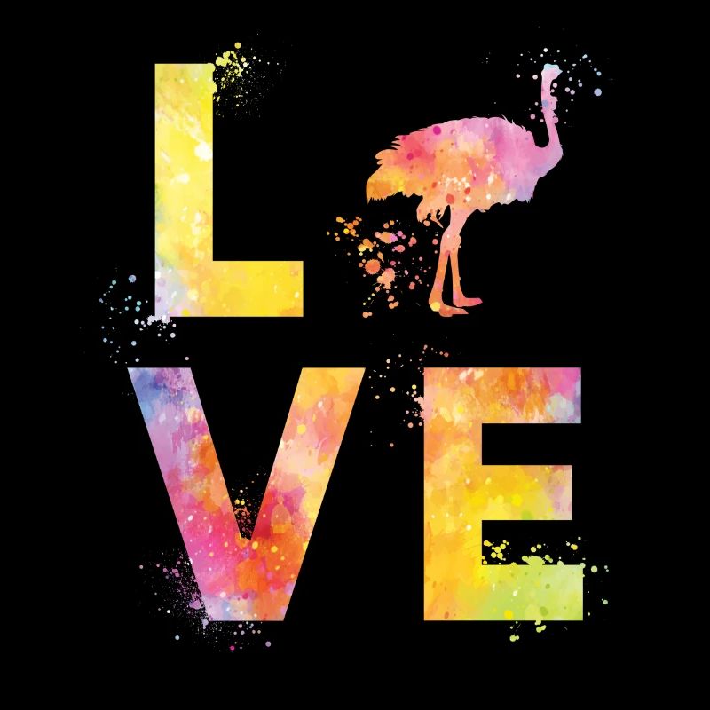 Strauß Vogel Straußenvogel Liebe